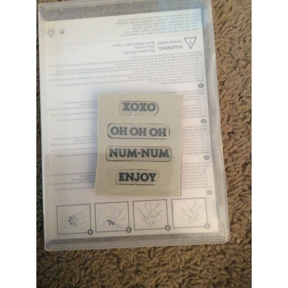 INVENTORY REDUCTION SALE. Oh Goodie Cling Mount Rubber Stampin Up Set B49 - Picture 3 of 3